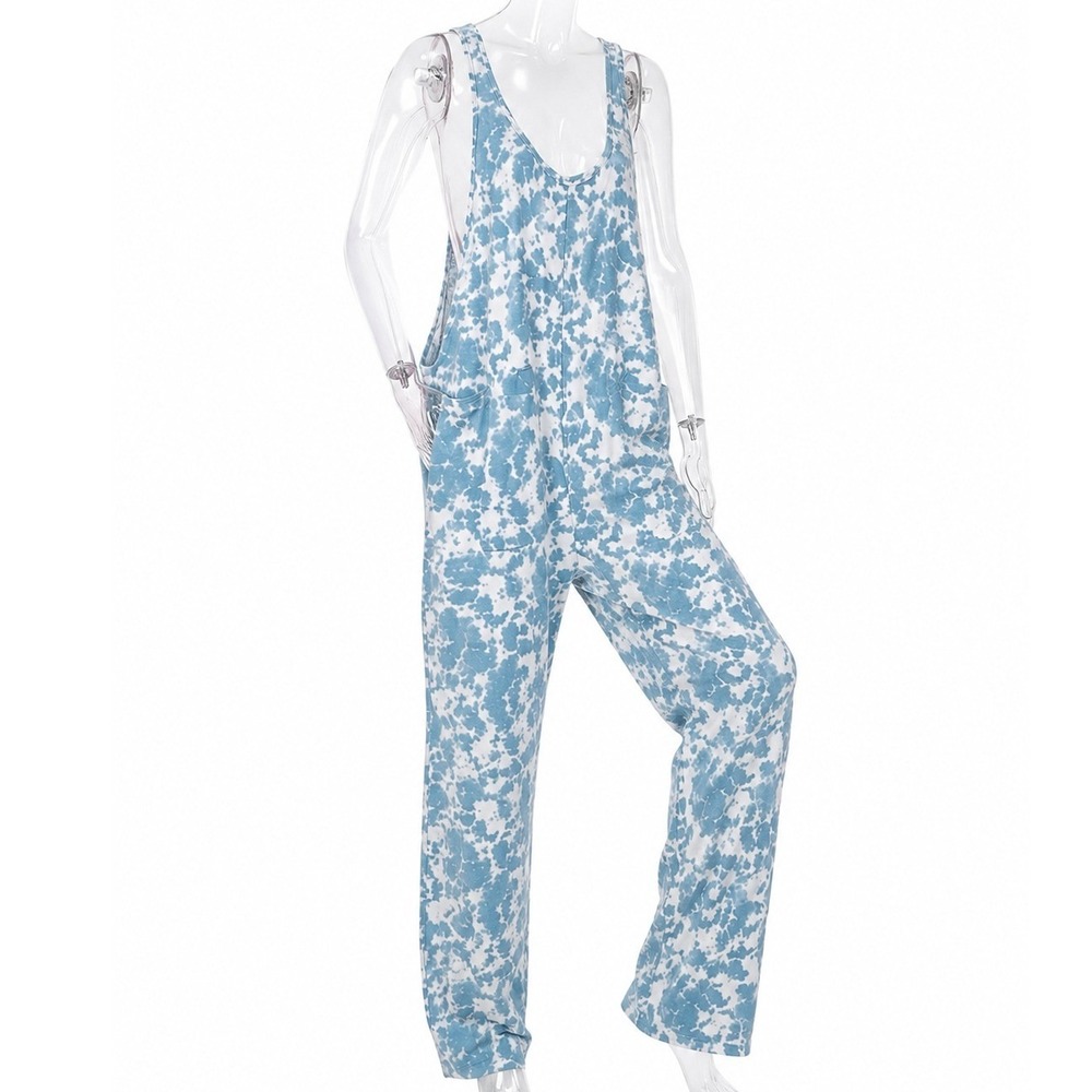 Colsie Sleeveless Tie-Dye‎ Lounge Jumpsuit  SKUW689